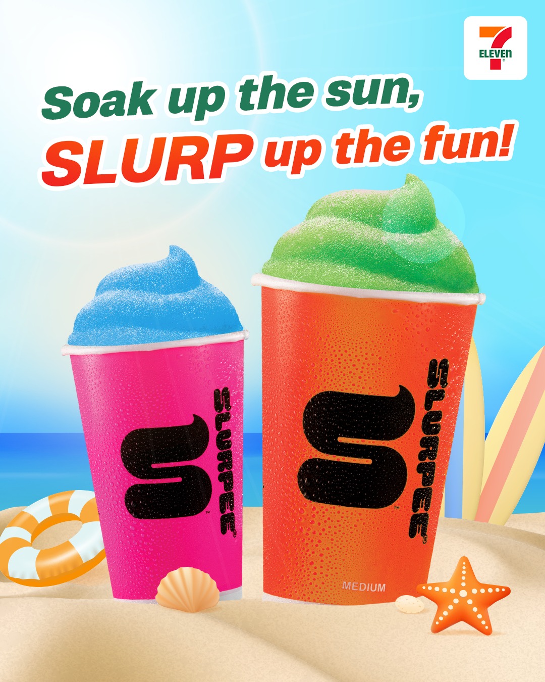 Summer fun calls for a Slurpee run! ☀️ Don't let the summer heat