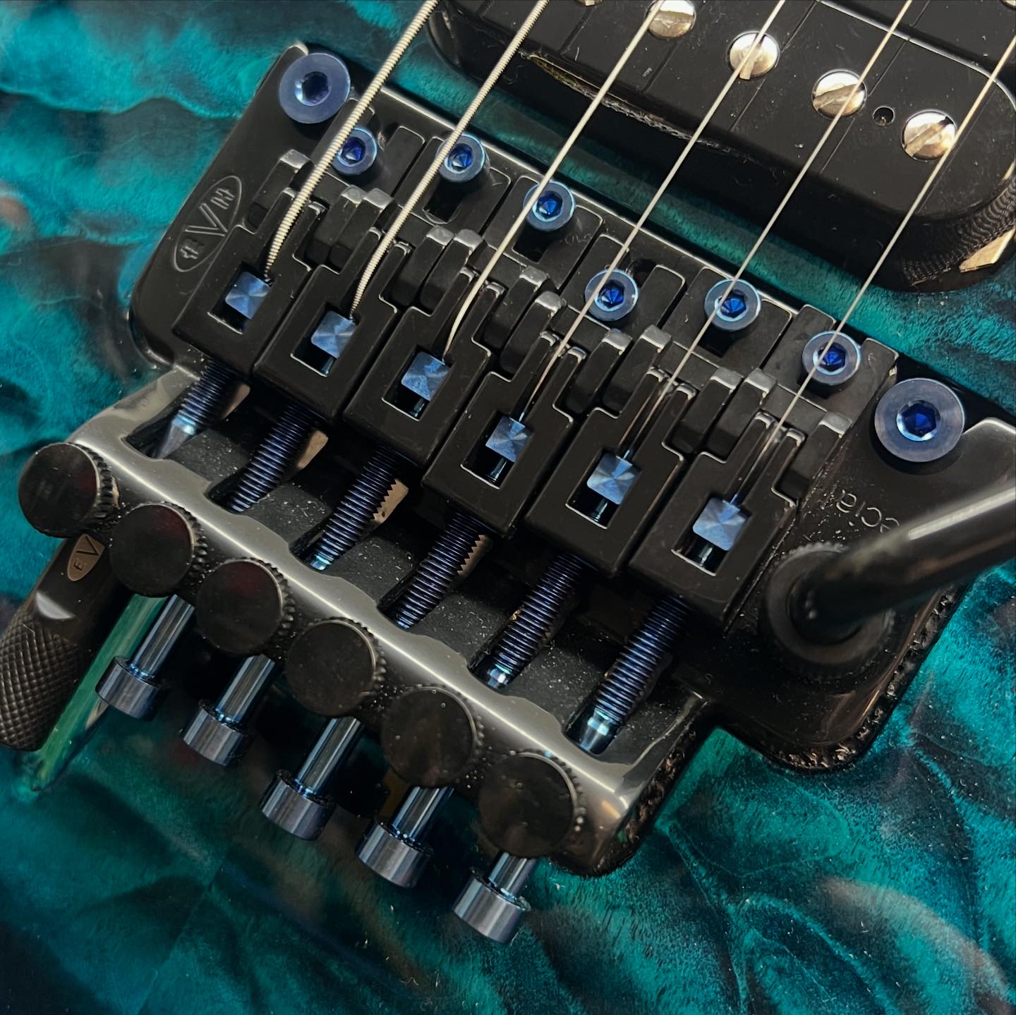 楽器・機材 FU-Tone Titanium Lock Nut Blocks Blue