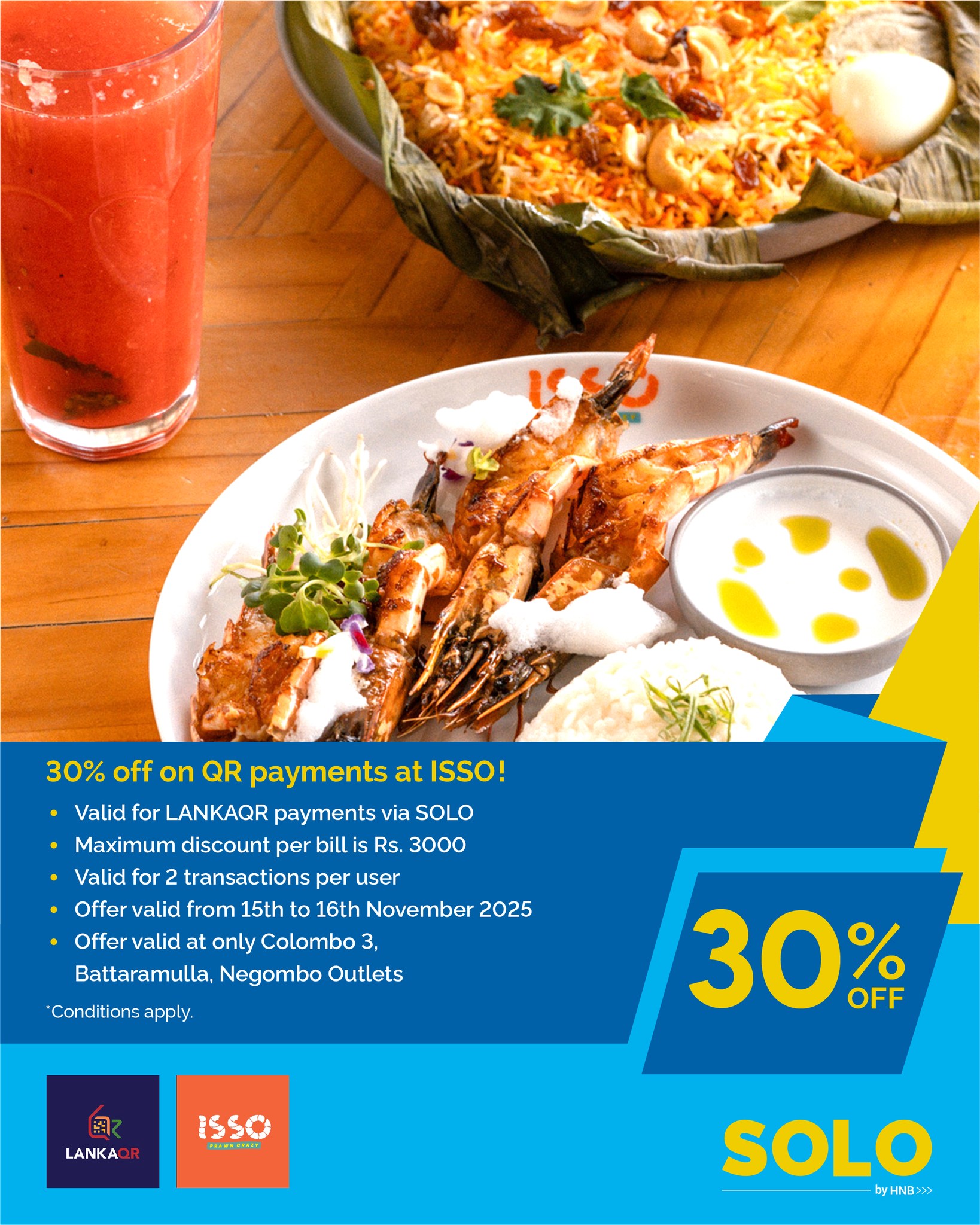Get SOLO - Dive into flavour at ISSO with 30% off when you... | Facebook