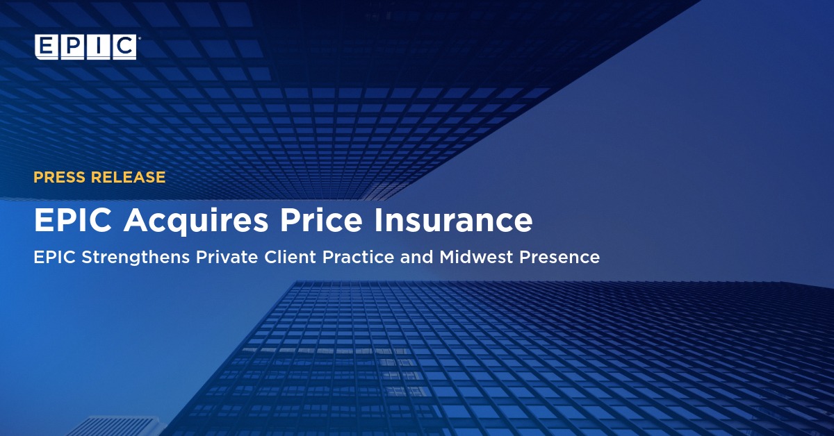 EPIC - We’re excited to announce that Price Insurance, a fourth ...