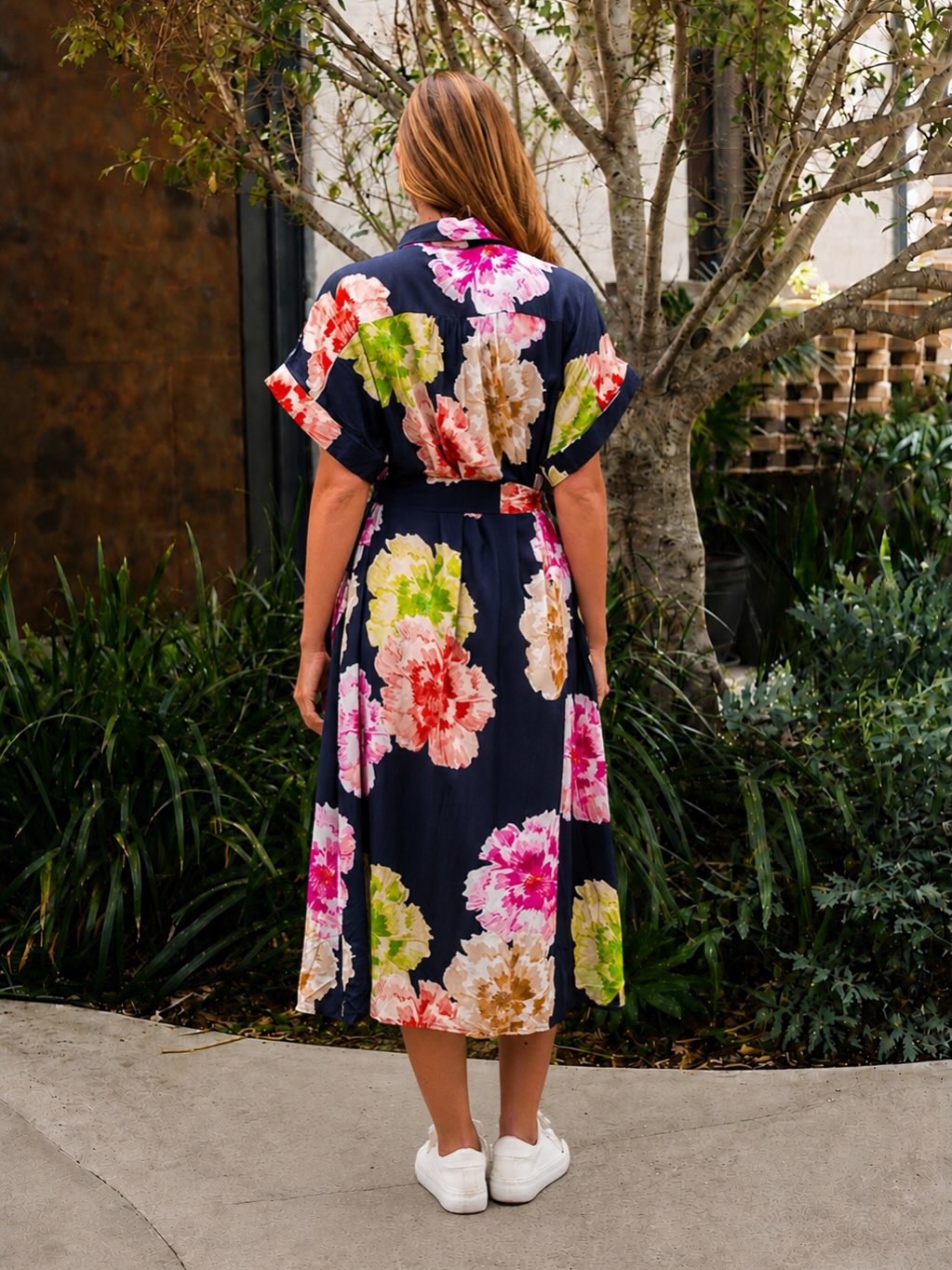 boho midi dress australia neckline Adjustable self tie
