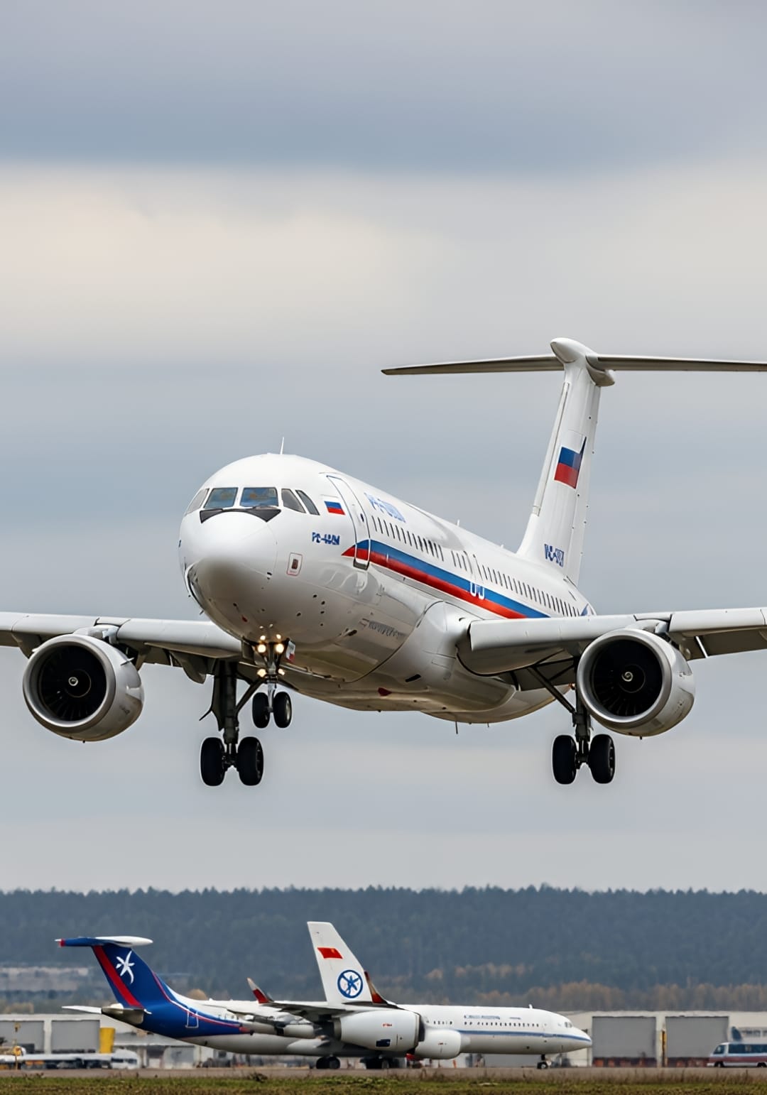 Il-96-300 RA-96007 of Aeroflot made its first flight on 24