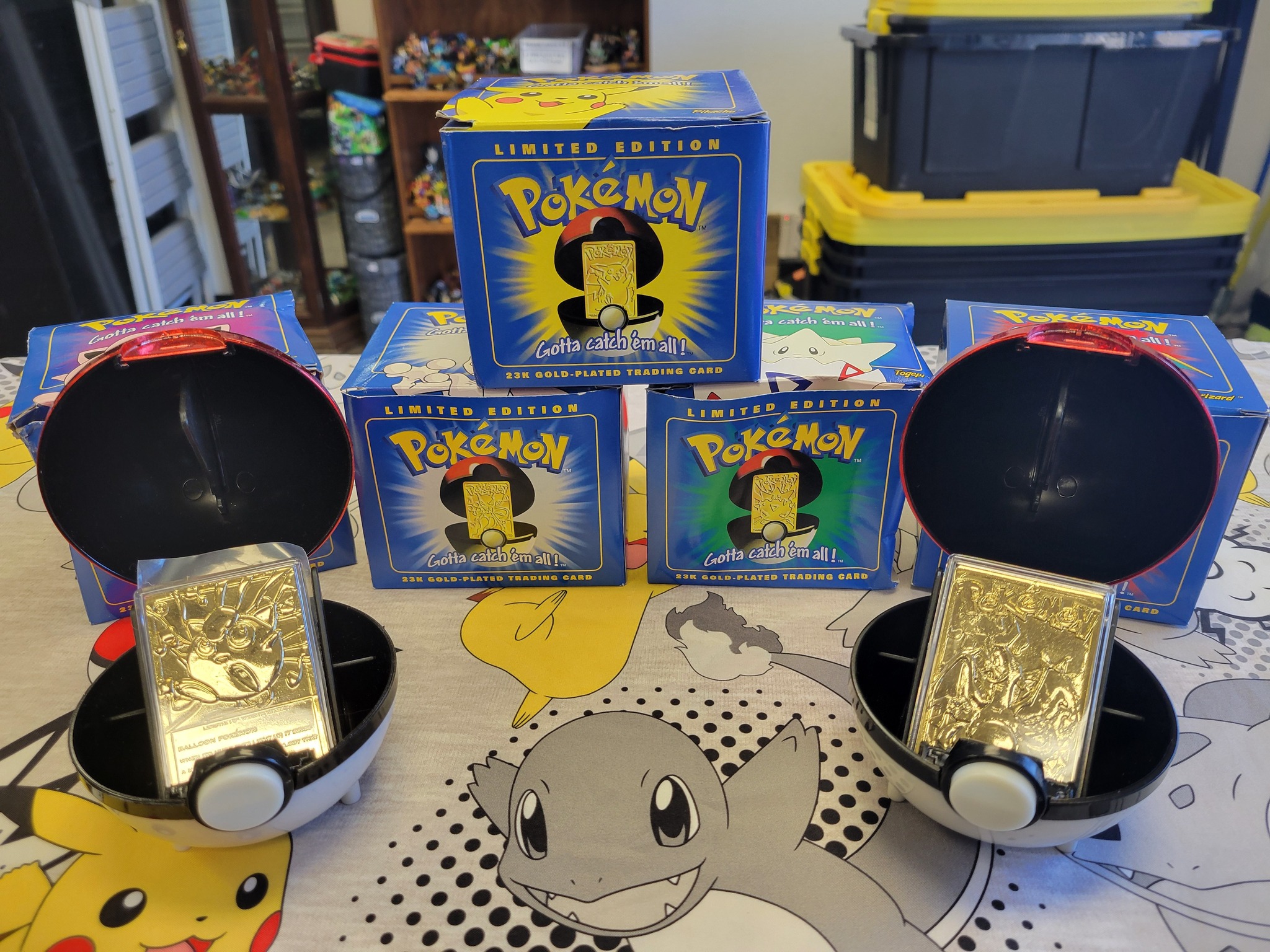 pokemon toys burger king gold-plated trading card POLIWHIRL #61 - MIB Gold Gold-Plated Pokemon Cards from Burger