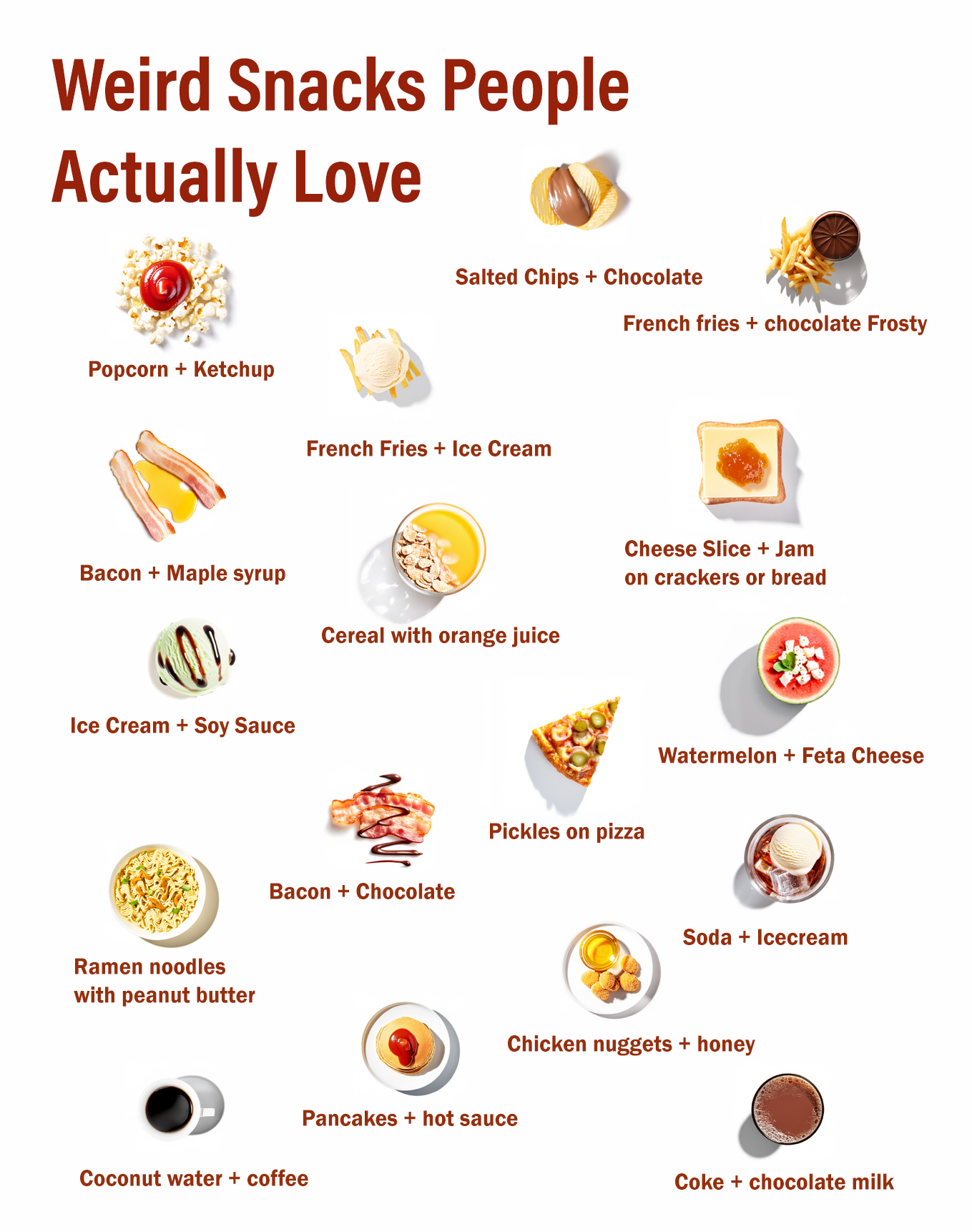 Little - Weird Snacks People Actually Love 1. Peanut Butter + Pickles ...