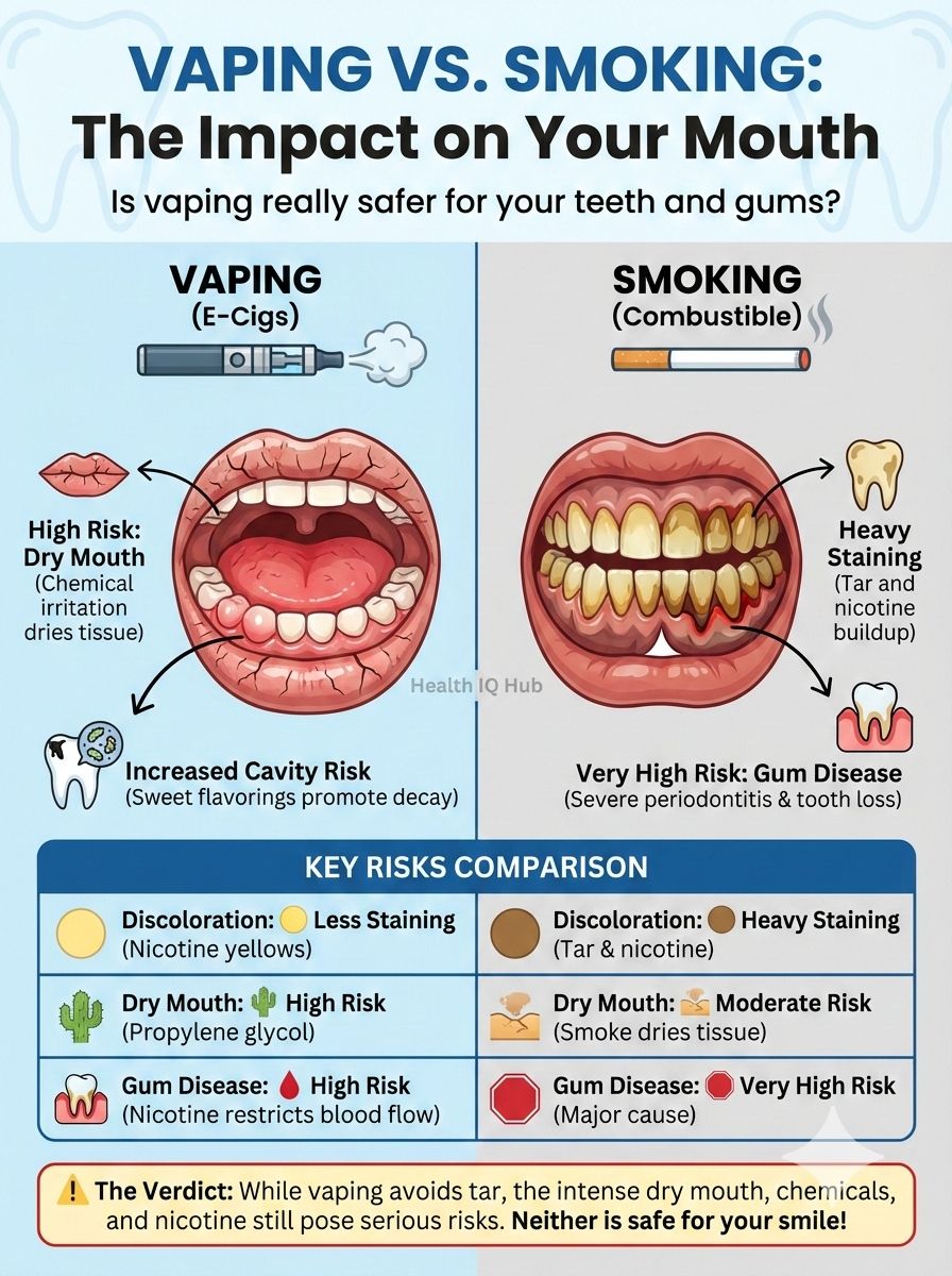 does vape smoke stain teeth Vaping vs smoking: which is safer for oral health? Flavour:Pineapple Candy - Cartridge 200w mod Geek Bar Ice Flavor