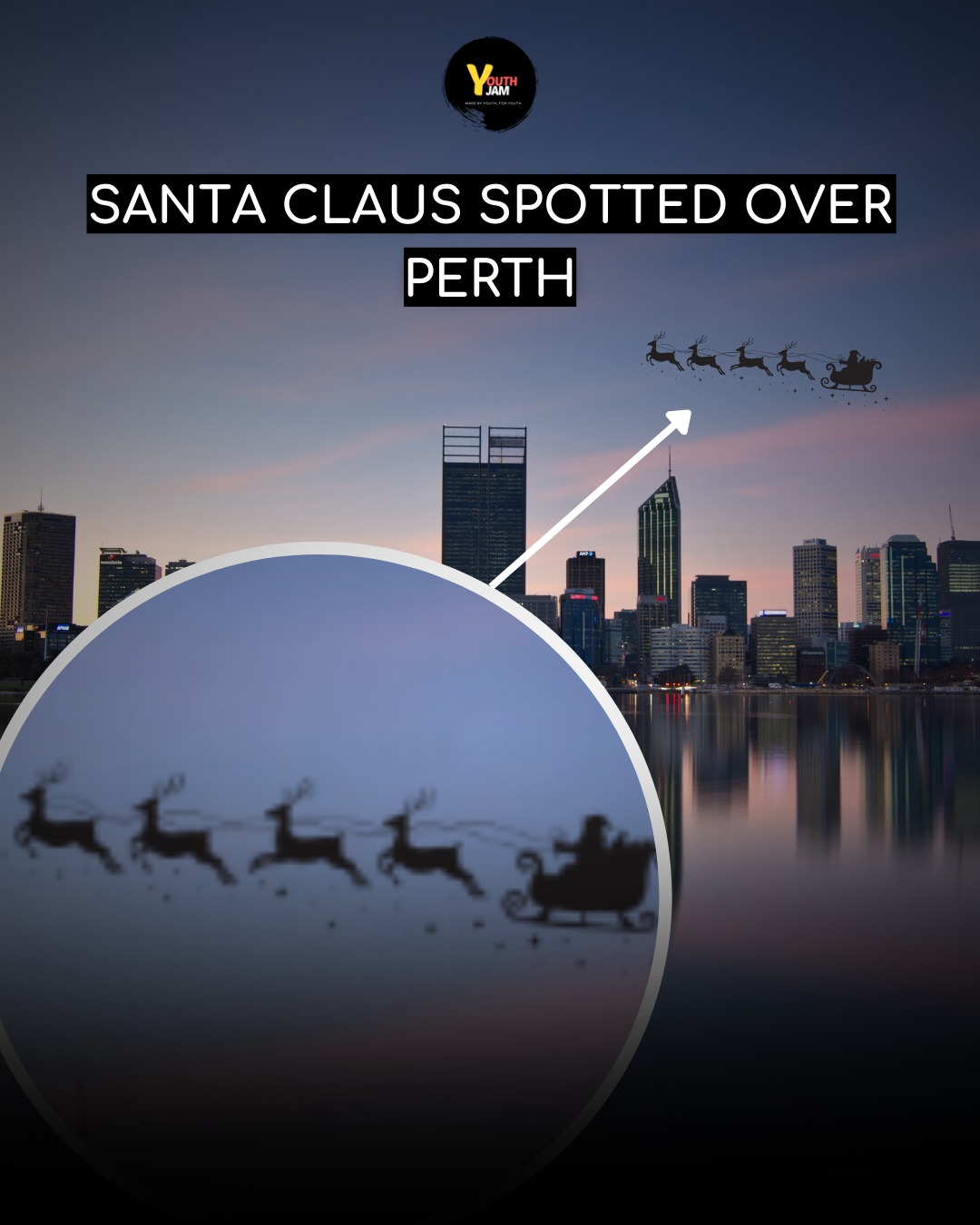Youth - BREAKING: Santa has been spotted flying over the Perth skyline ...