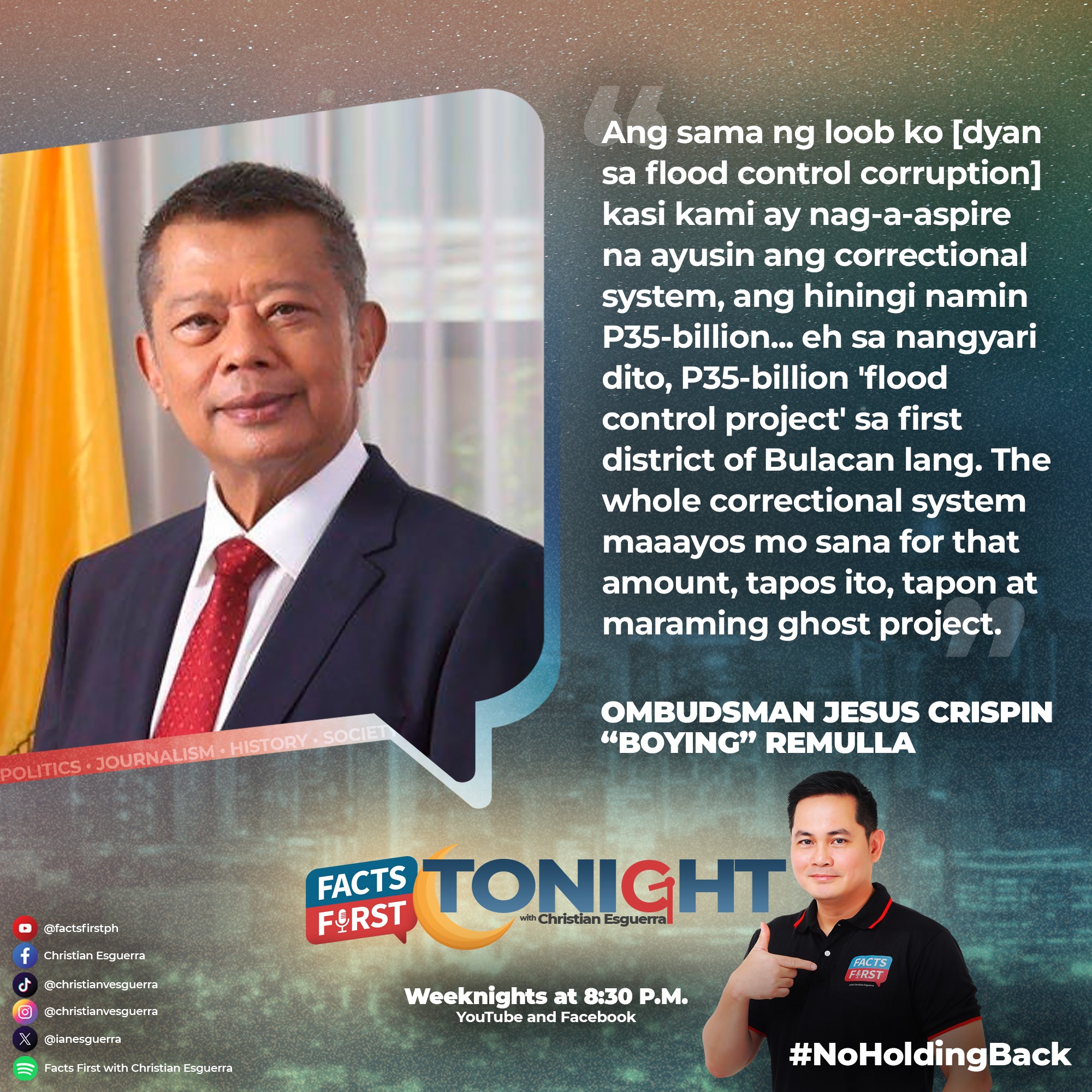 Christian - Ang sama ng loob ni Ombudsman Boying Remulla | Facebook