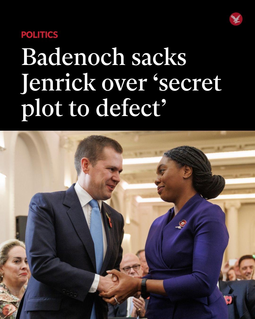 The Independent - BREAKING | Tory leader sacks rival Robert Jenrick ...