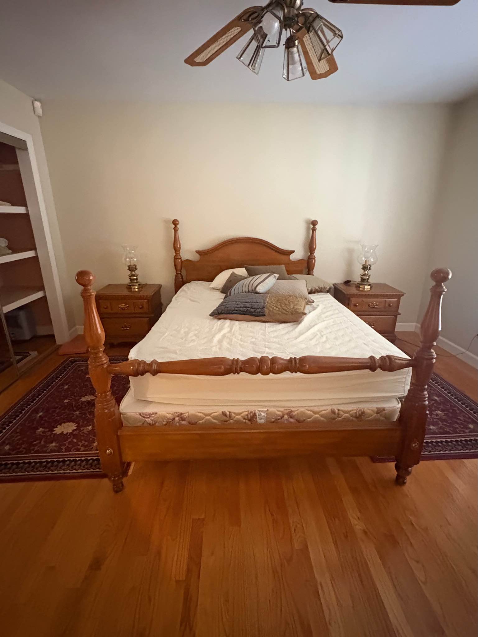 Queen Honey Oak Sumter Bed - Beds & Bed Frames - Arden, North Carolina ...