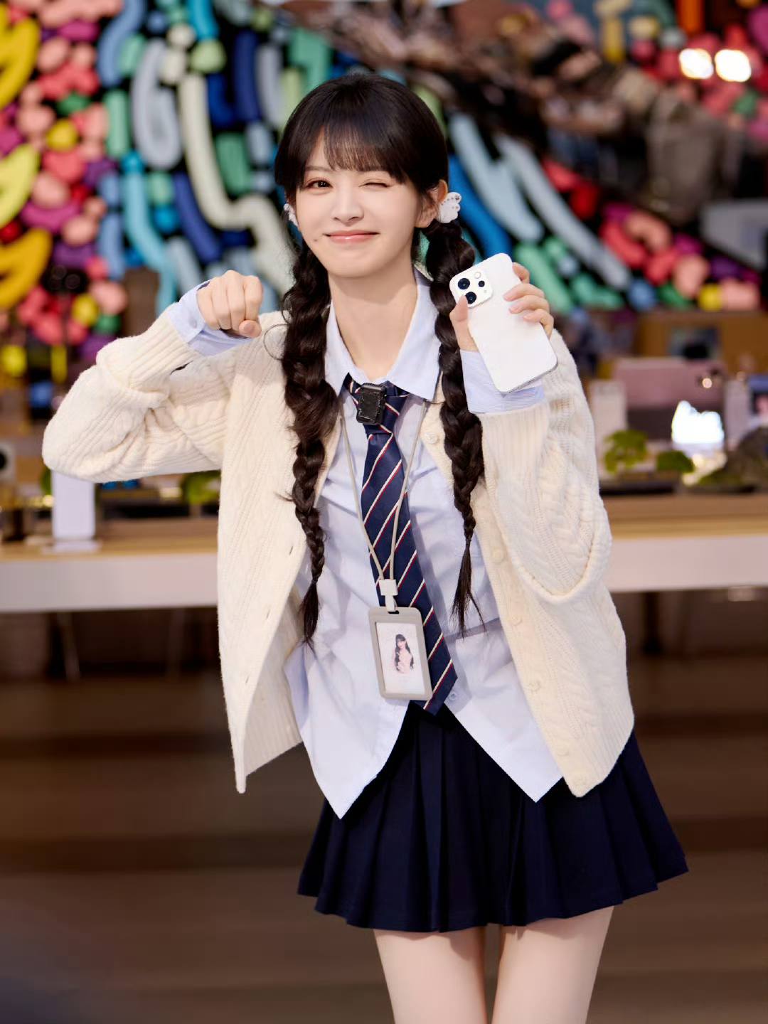 cutie student Vivi 😍🥰 #TianXiwei for VIVO brand event