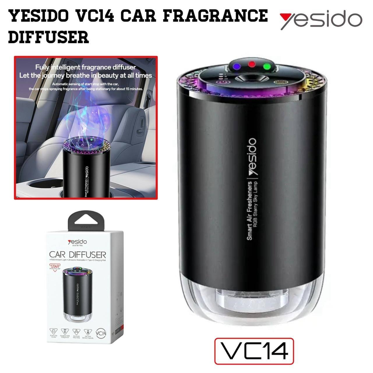 Ziba.lk - Yesido VC14 RGB Ambient Car Diffuser with... | Facebook