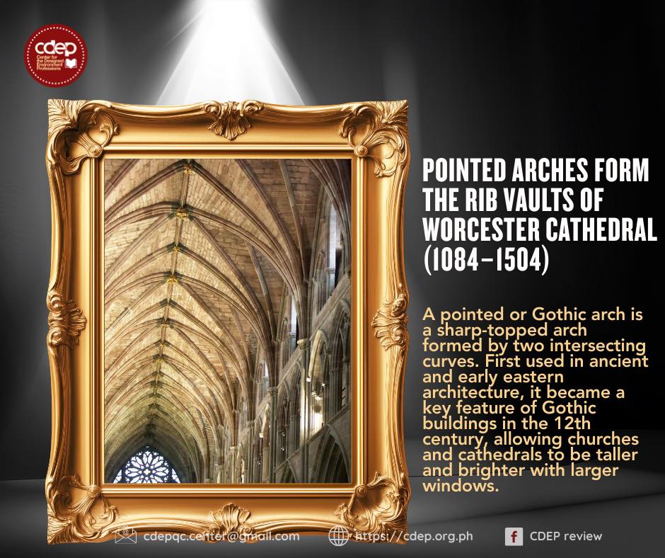 CDEP Review - POINTED ARCHES IN GOTHIC ARCHITECTURE ... | Facebook