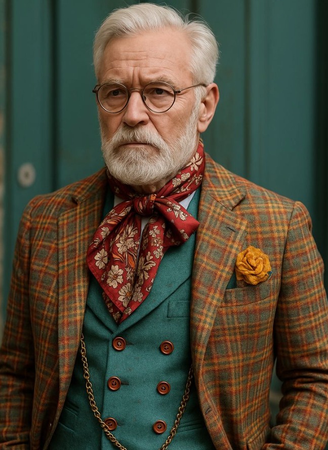 Men's - Love the mix. Traditional Sunday dressing,