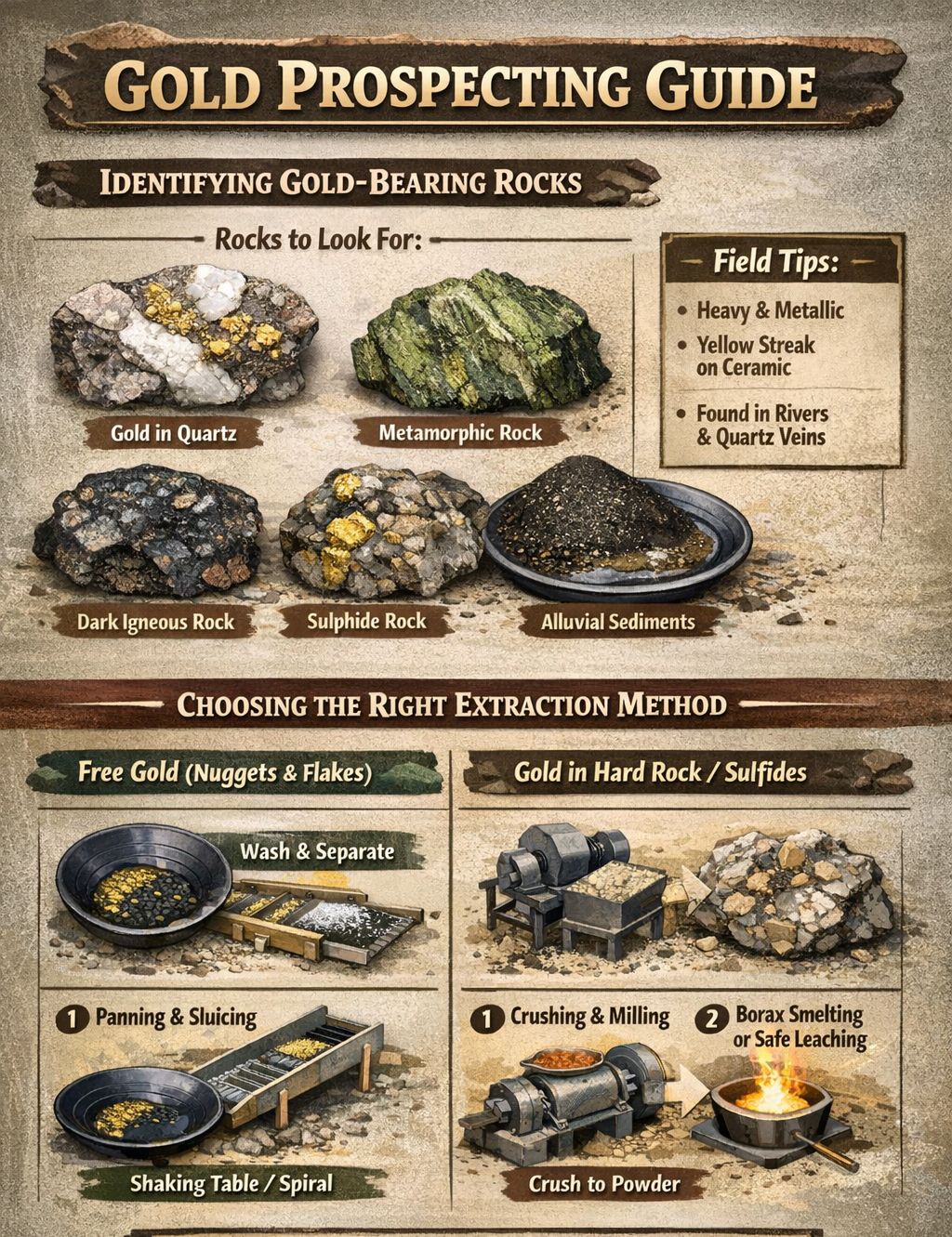 Hassan - 1. Identifying Gold-Bearing Rocks Gold is not always visible ...