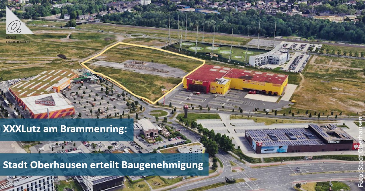🌳🏬 Die Baugenehmigung für den Neubau eines XXXLutz-Möbelhauses am Brammenring wurde nun offiziell erteilt und die Eröffnung ist für das Frühjahr 2028 geplant. Auf dem Gelände entsteht ein dreigeschoss