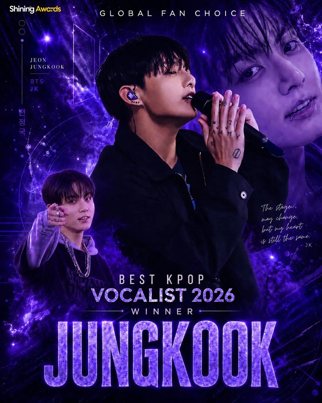 🎉 CONGRATULATIONS JUNGKOOK on winning the 'BEST KPOP VOCALIST