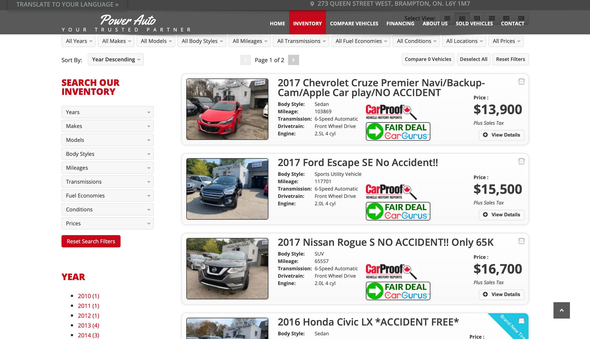 Power Auto Sales | Brampton ON