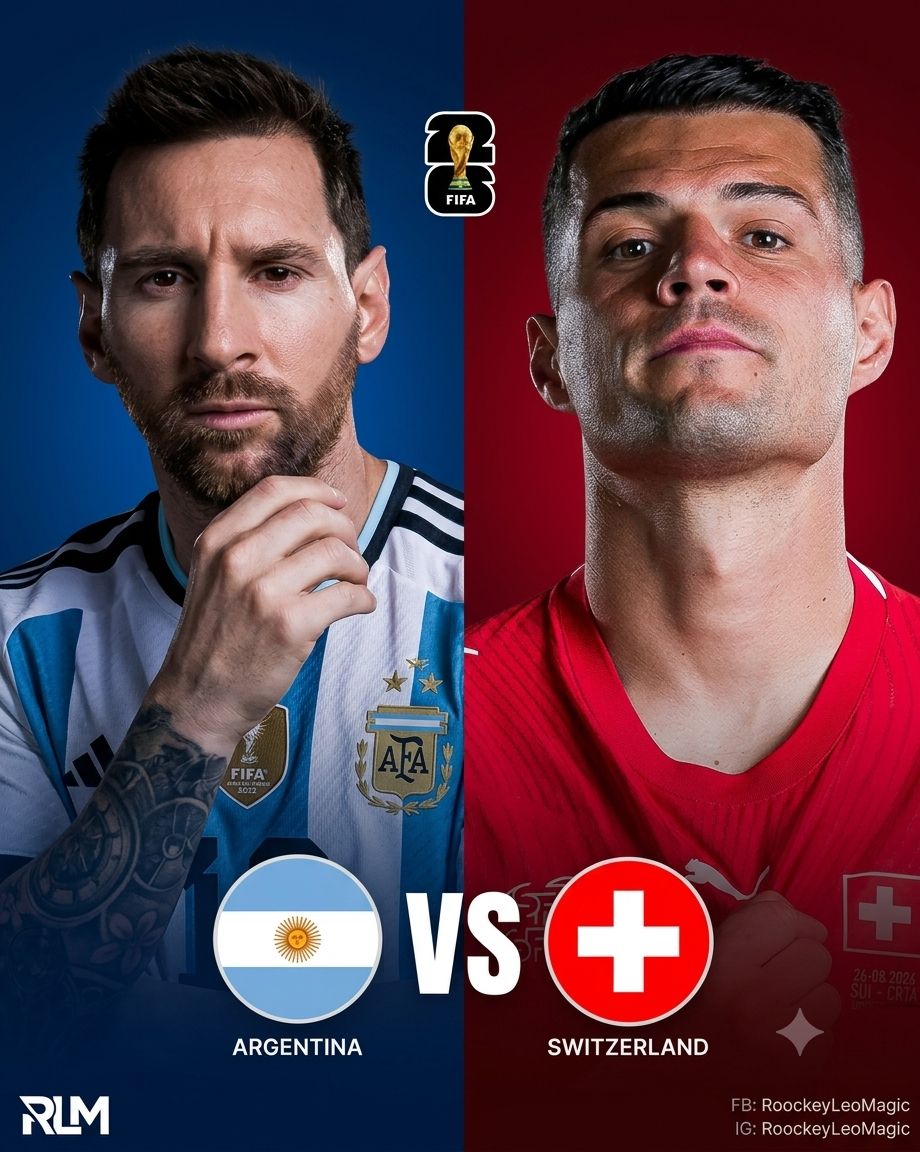 Argentina vs Switzerland in FIFA World Cup 2026 Quarter Finals