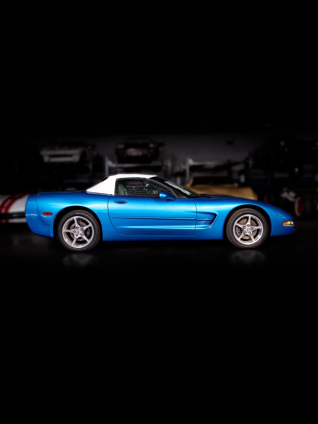 Finished in rare Nassau Blue Metallic, this 2000 Corvette