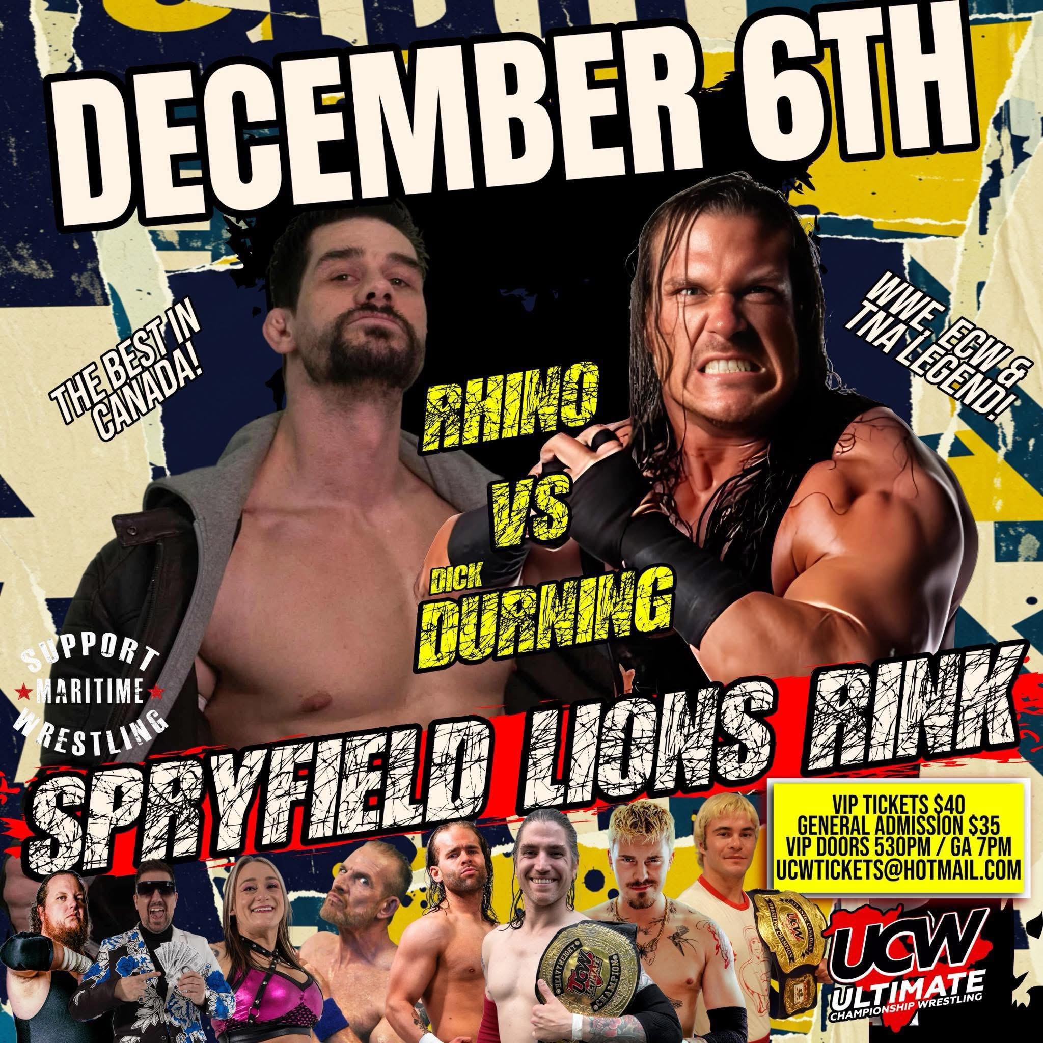 Live UCW Pro Wrestling in Halifax, Nova Scotia