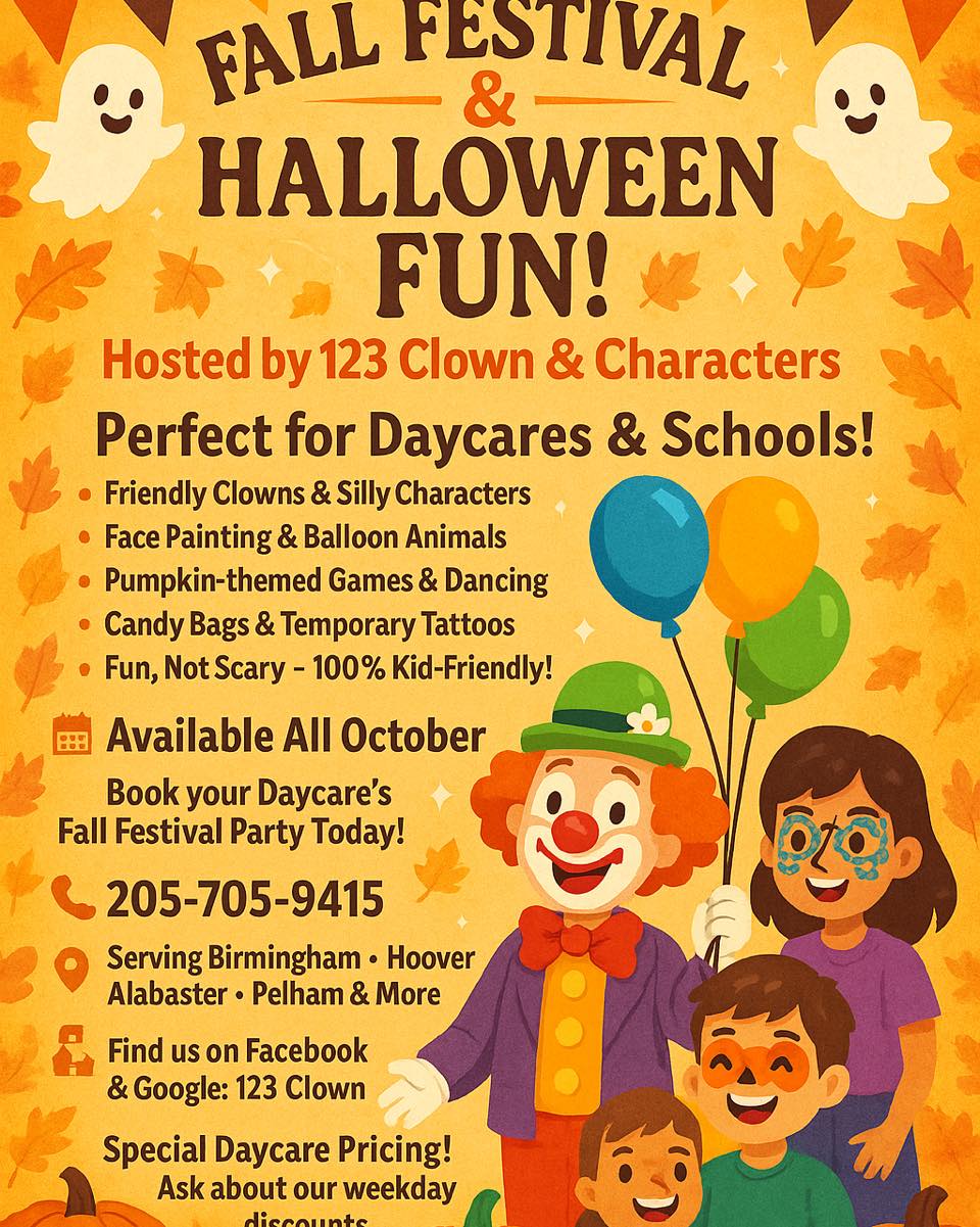 123 Clown - 🍂🎃 Fall Festival & Halloween Fun is Here! 🎃🍂... | Facebook
