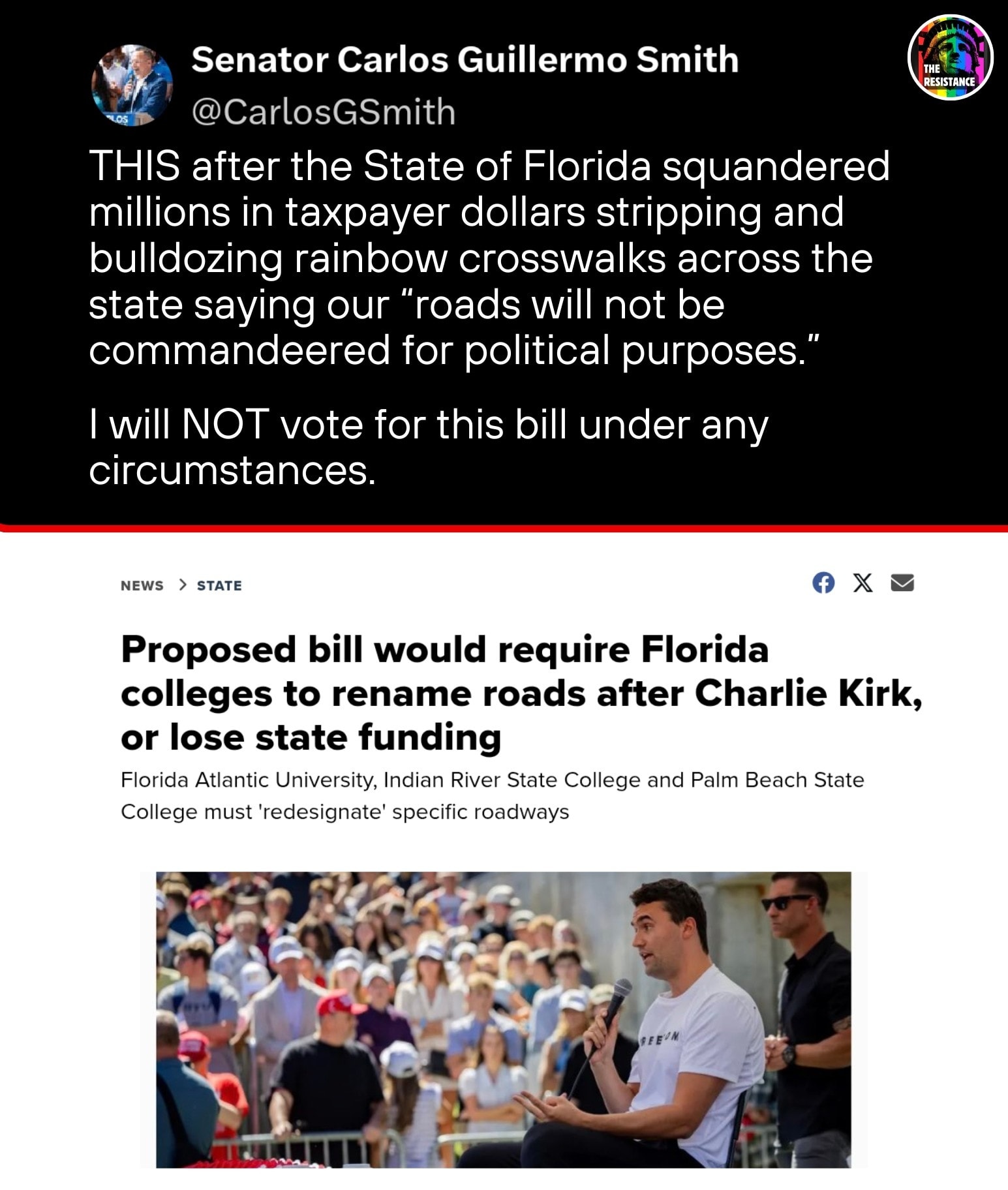 The Resistance - Another reason to boycott your next trip to Florida 🤢 ...