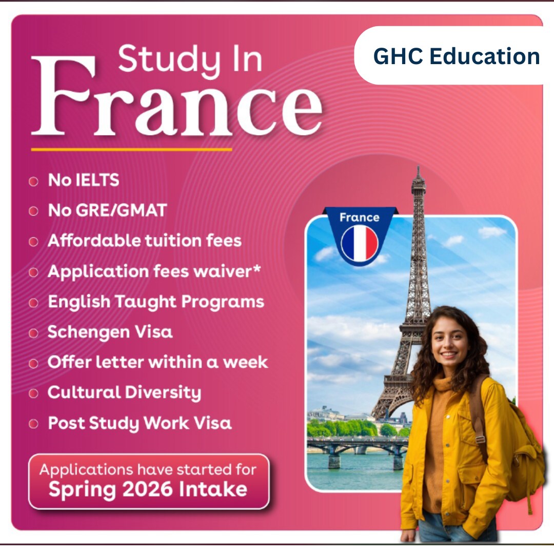 GHC Education - 🇫🇷 Study in France with GHC Education! 🎓... | Facebook