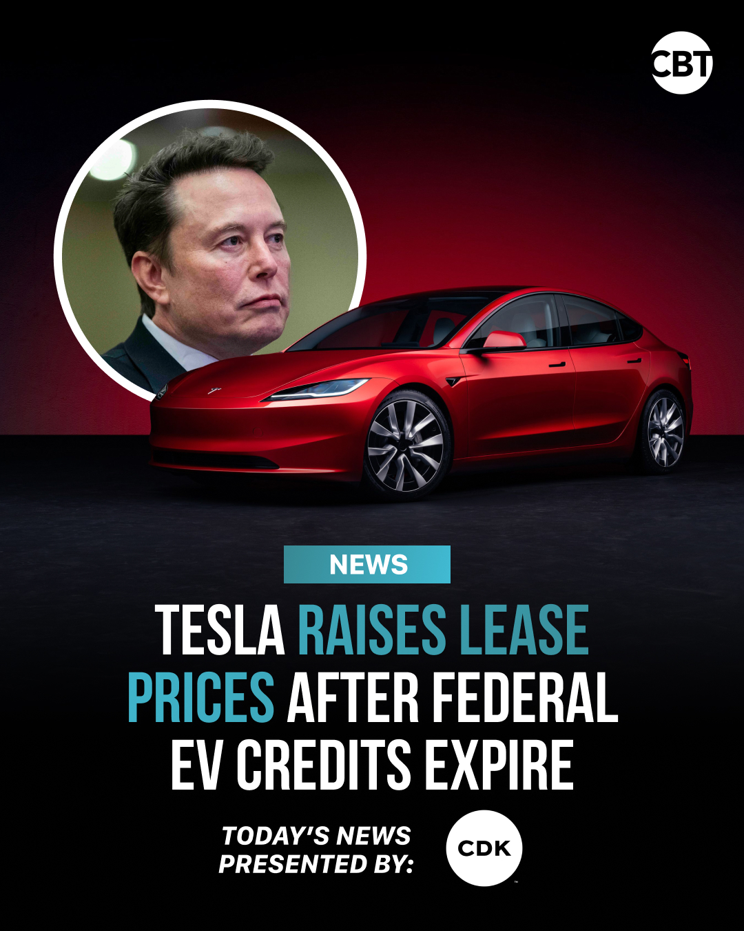 CBT - Tesla Raises Lease Prices After EV Tax Credit Ends Tesla has ...