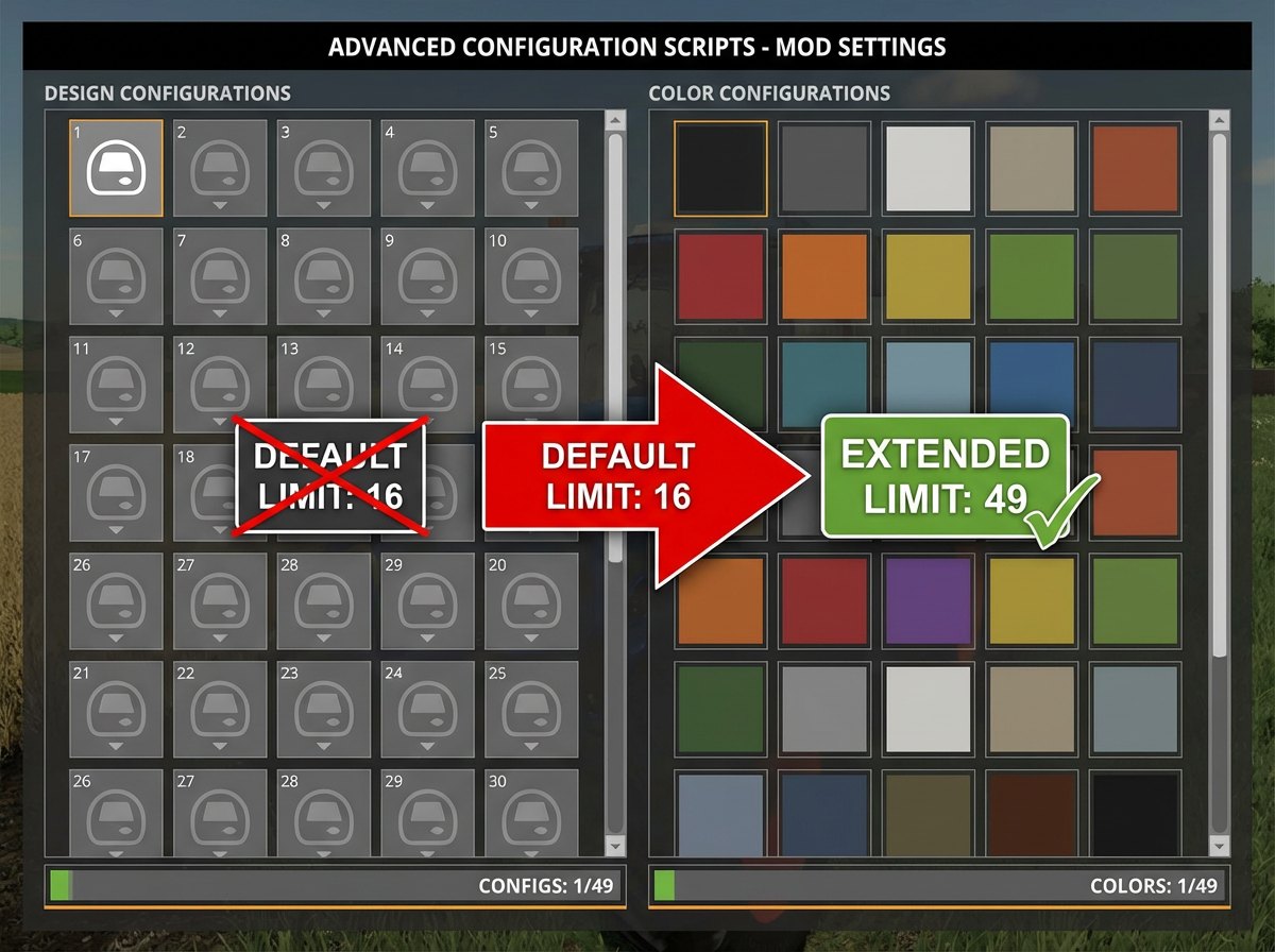 Paint-a-Farm - By popular request I have updated my moreDesignConfigs ...