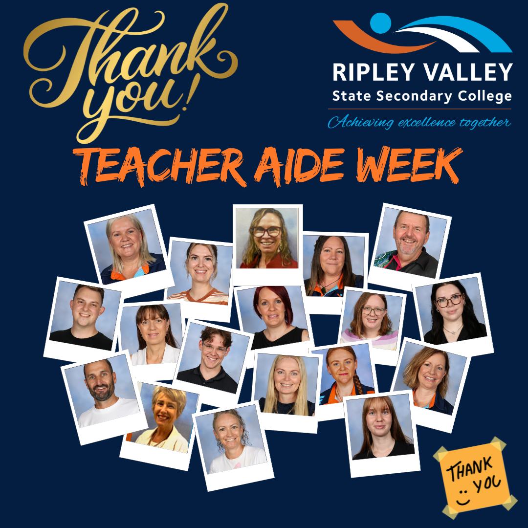 💙 Teacher Aide... - Ripley Valley State Secondary College | Facebook