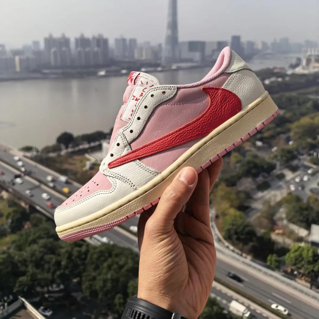 🌸 TRAVIS SCOTT x AJ1 LOW TROPICAL PINK CONFIRMED! La Flame