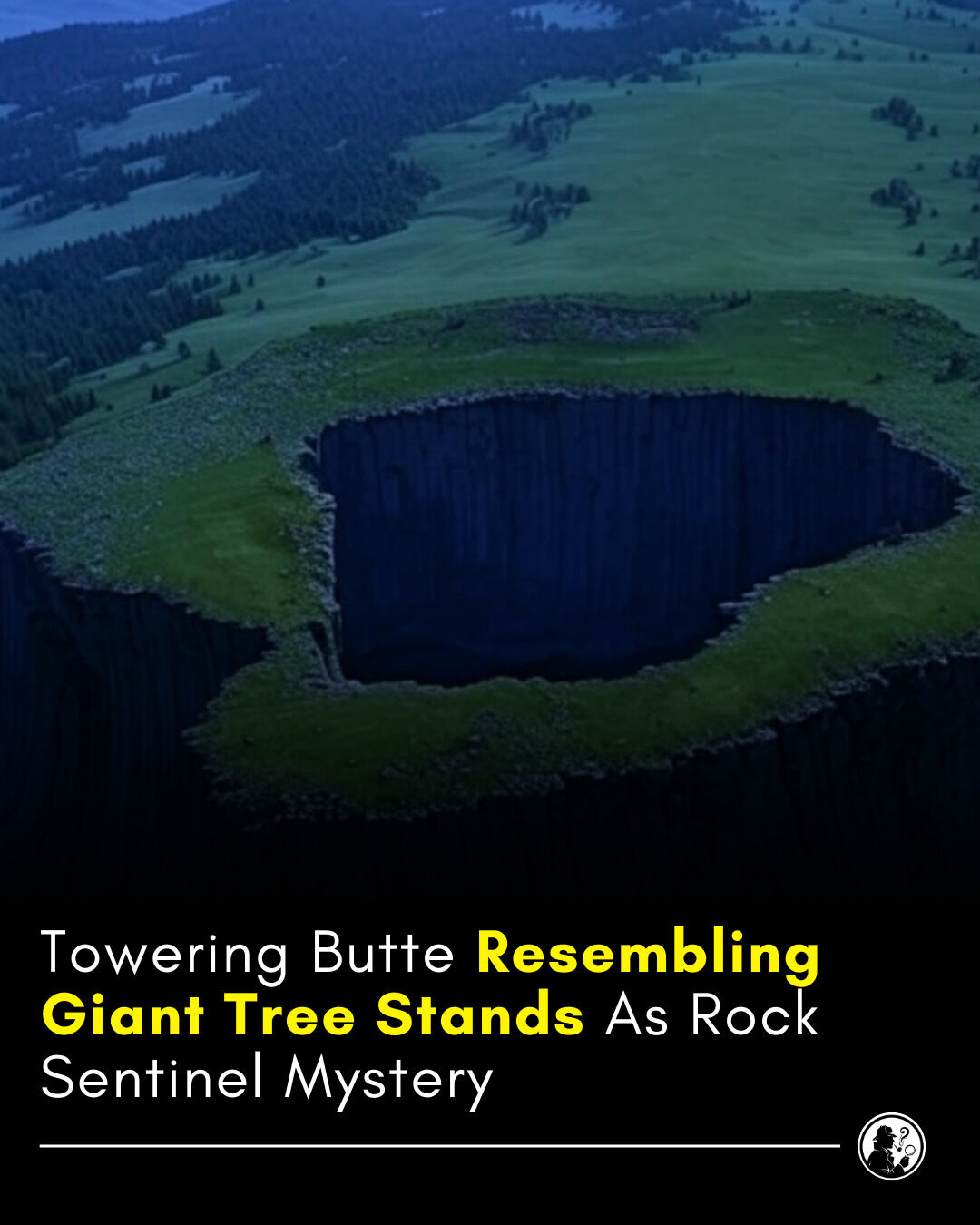 Hidden - Hidden in the vast expanse of nature, this towering butte ...