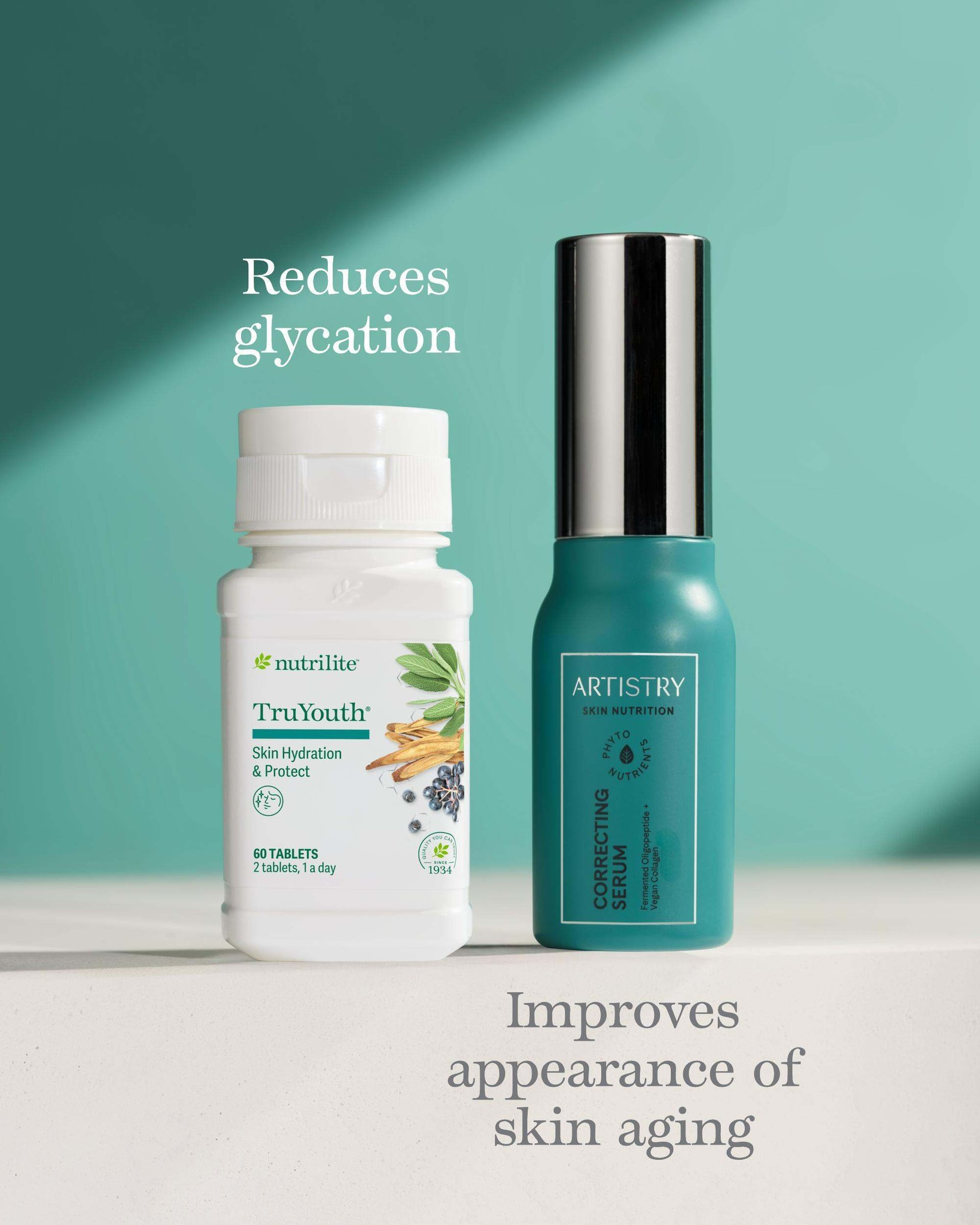 amway glutathione pills Science-backed confidence starts here! 💚 ✨ Support your hair, skin and nails with Nutrilite, then elevate your glow with Artistry Skin Nutrition to deliver hydration and healthy-looking skin 😌 #Amway #Nutrilite #Artistry † Reg Can we inject the and soy Bottles:Transformation · 2 Bottles