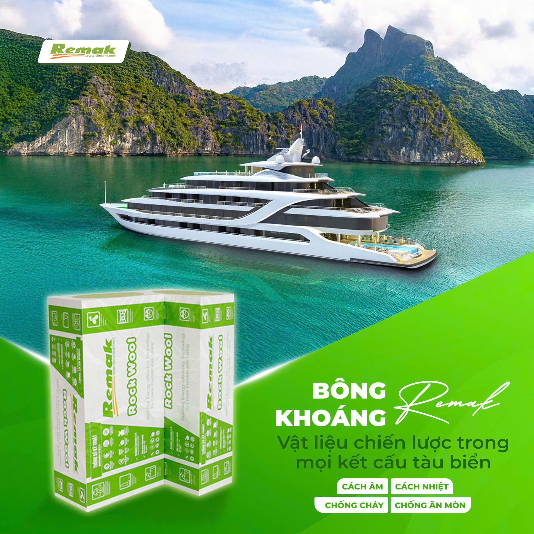 Remak Vietnam - 📌📌 BÔNG KHOÁNG REMAK – VẬT LIỆU CHIẾN LƯỢC... | Facebook