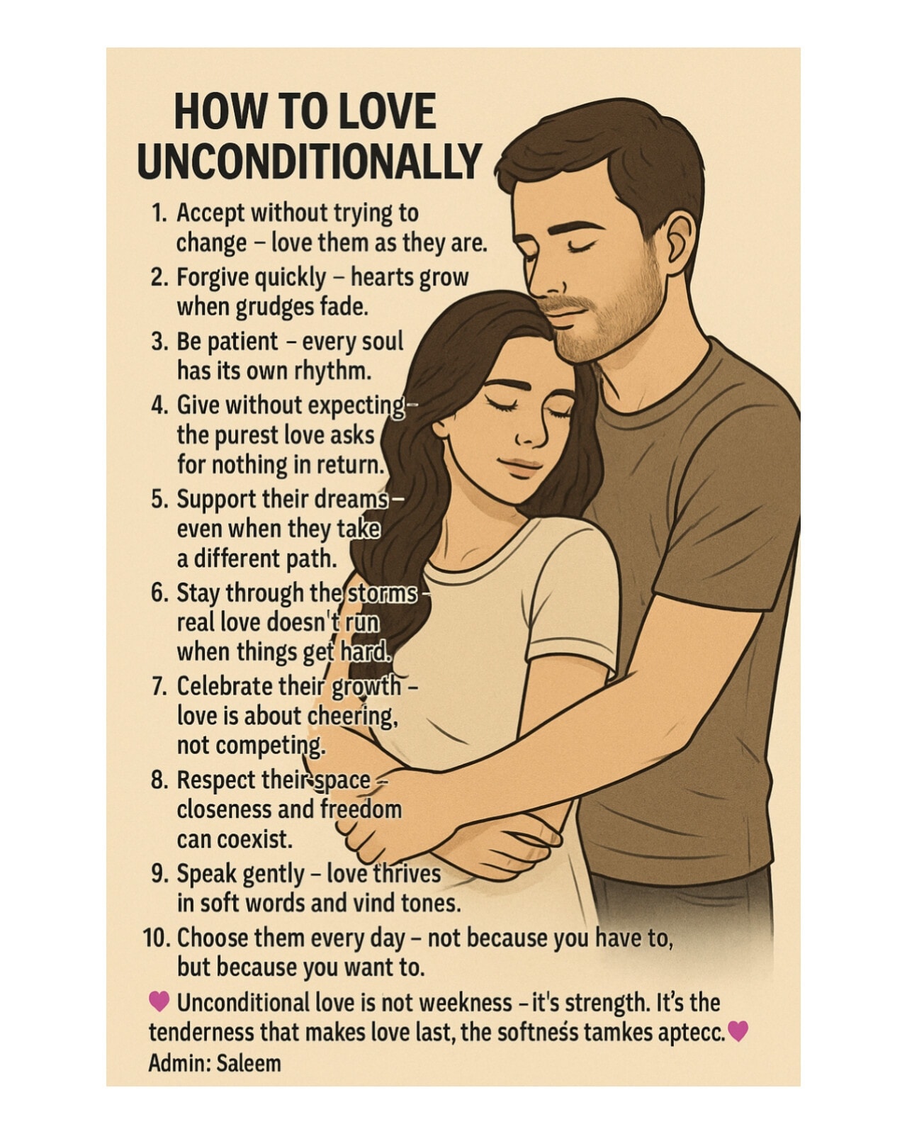 You - HOW TO LOVE UNCONDITIONALLY ️ Accept without trying to change ...