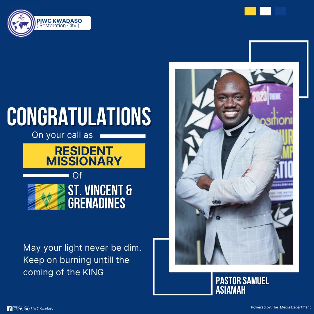 PIWC - Kwadaso - CONGRATULATIONS PS. SAMUEL ASIAMAH... | Facebook