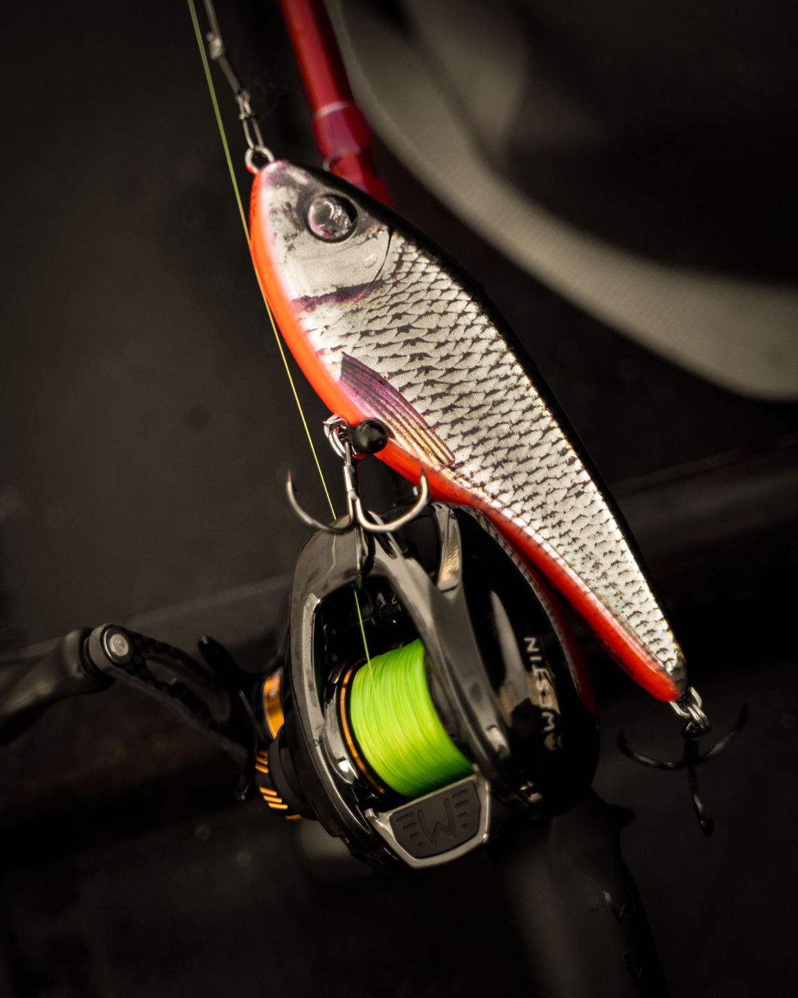 purple shimano reel JINDEALLY Fishing Reel, Metal Waterproof Lightweight Fishing Reel, HPCR Rolling Bearing, Smooth Operation,pw1000 : Sports & Outdoors Color:Black Chartreuse Trans. Chartreuse Top Fly Cortland Guide Series Saltwater The spool shows off
