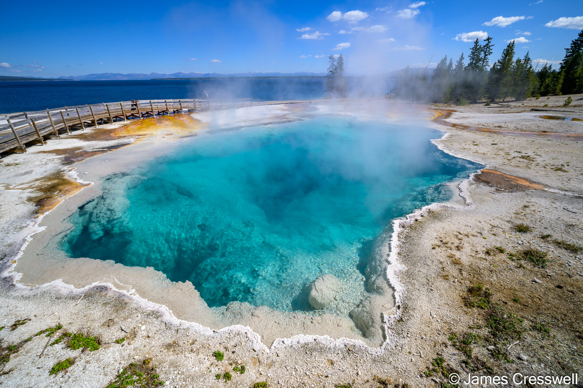 GeoWorld - Abyss Pool in the West Thumb Geyser Basin is one of the ...