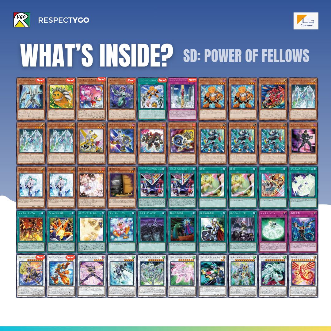yugioh power of fellow structure deck Konami Yu-Gi-Oh! OCG TCG JAPAN OFFICIAL Prismatic Secret Rare cards are also expected to appear occasionally LOOK: Here's the updated set