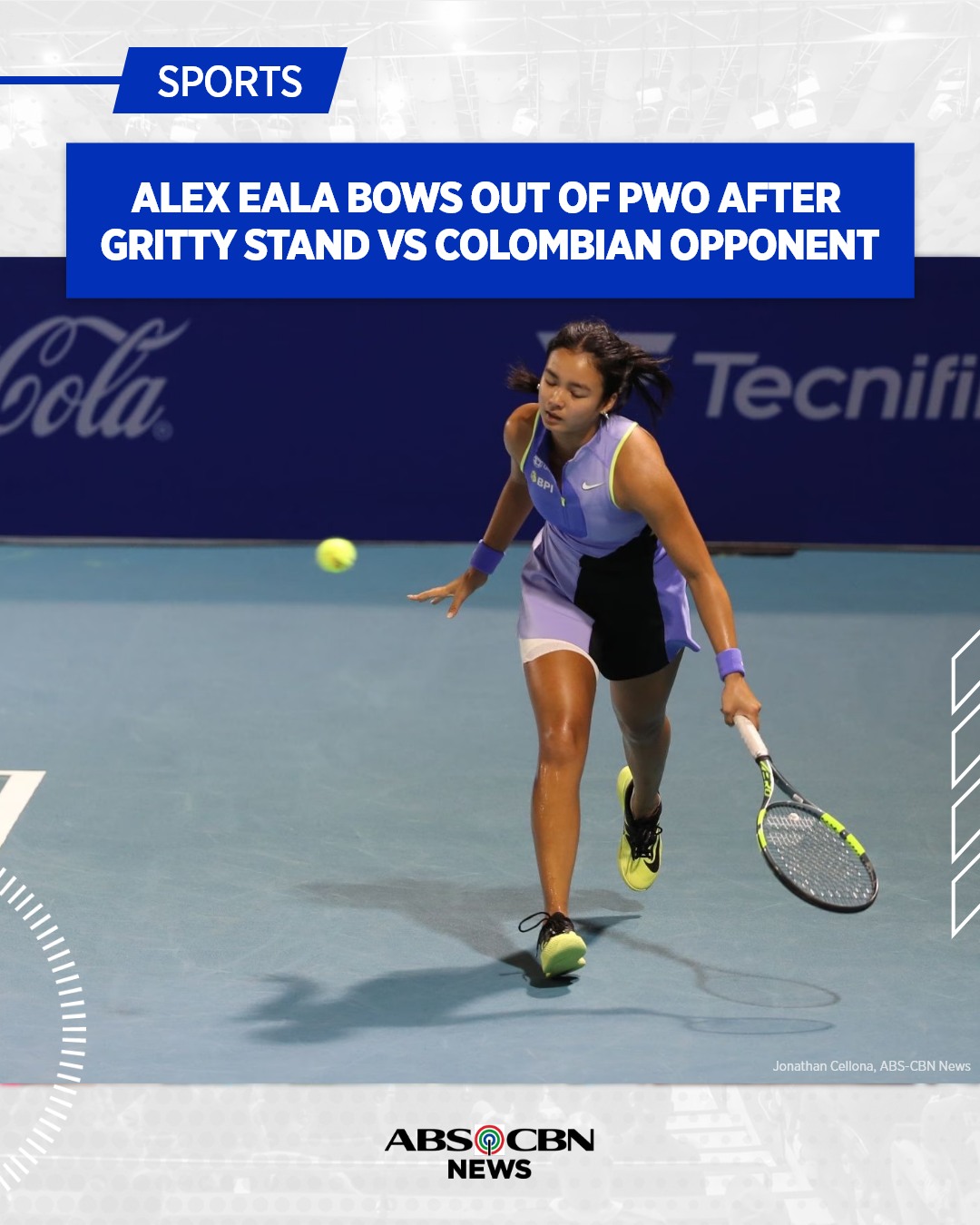 ABS-CBN News - SALAMAT SA LABAN, ALEX 🫡 Filipina tennis... | Facebook
