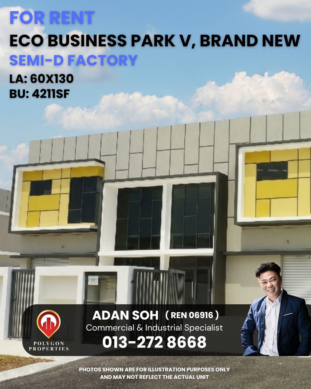 Hot Sale - 🏭 For Rent 📍 Puncak Alam, Eco Business Park V 🔹... | Facebook