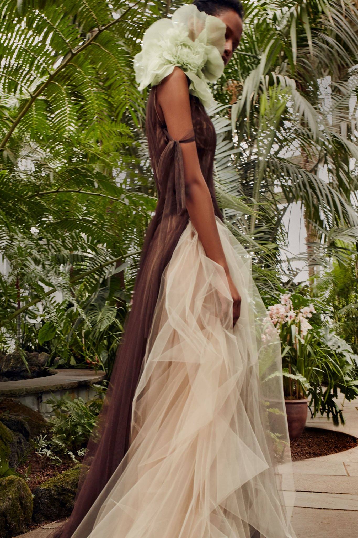 long brunch dress Color:as photo 3 stretchy fabric Vacay Dresses Strapless 3D Floral Formal