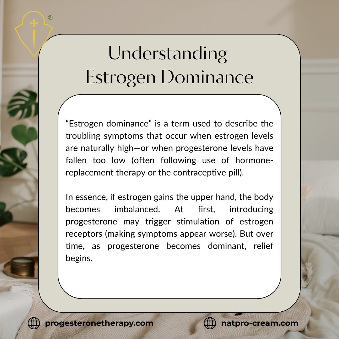 Progesterone - Understanding Estrogen Dominance | Facebook