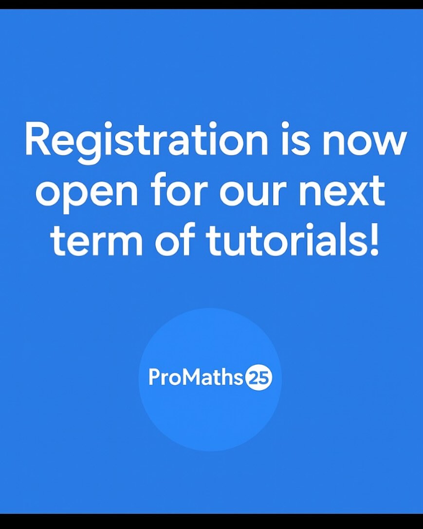 Pro Maths 25 - 🚀 Registration is now open! A new term of... | Facebook