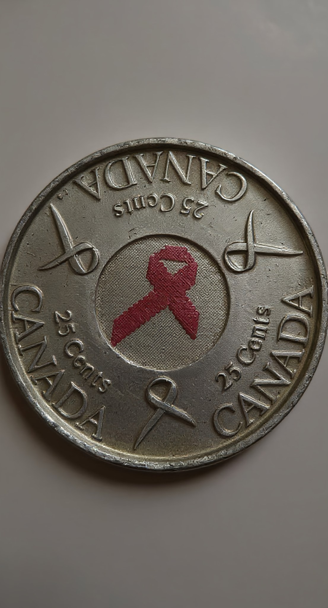 North - 🎀 2006 Canada 25-Cent Pink Ribbon Breast Cancer Awareness ...