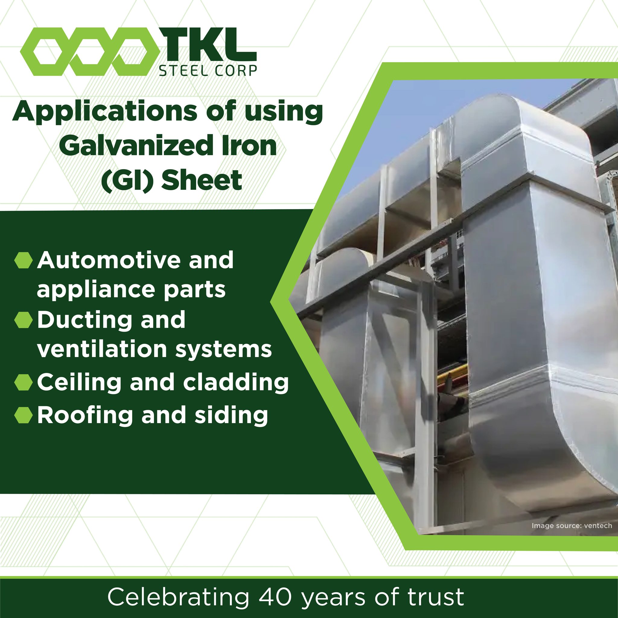 TKL Steel - Galvanized iron sheets are used in automotive... | Facebook