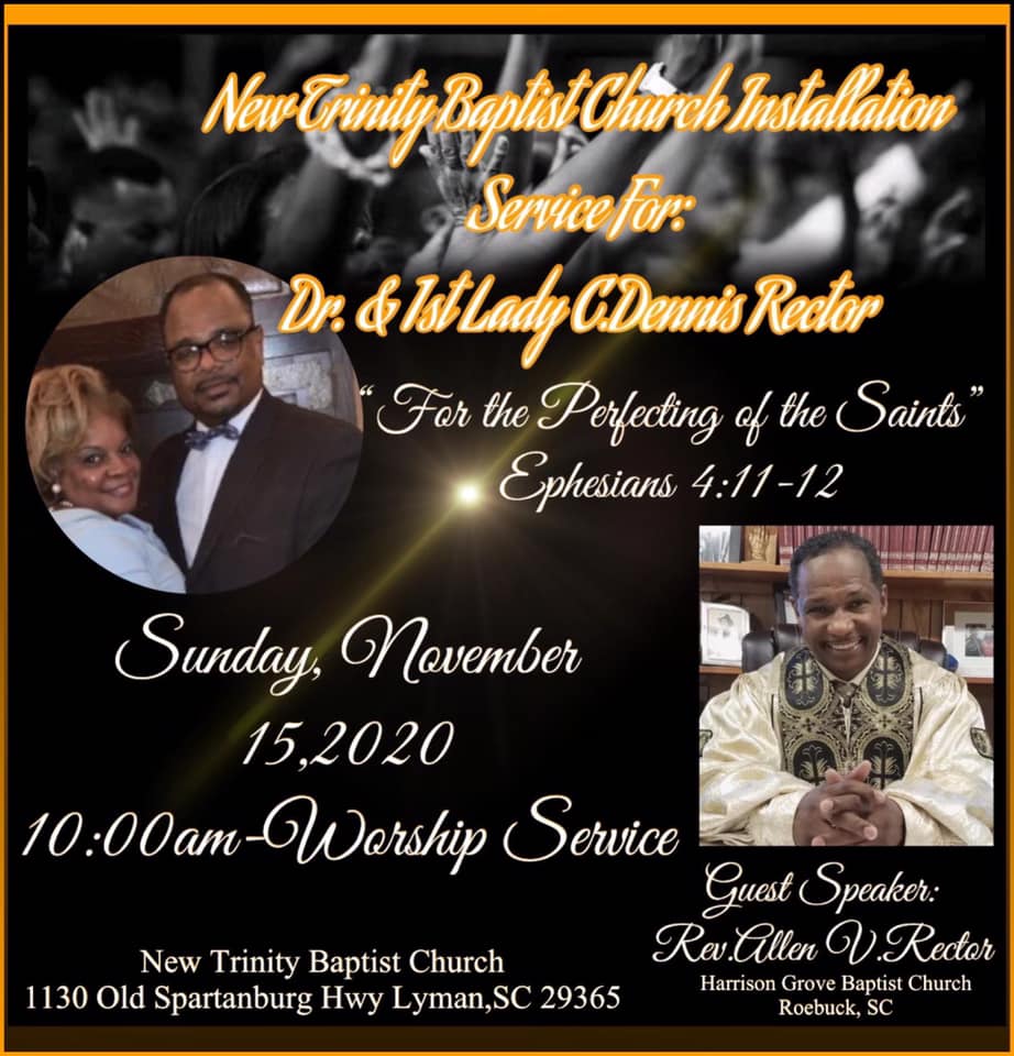 We are blessed to have Dr C.... - New Trinity Baptist Church | Facebook