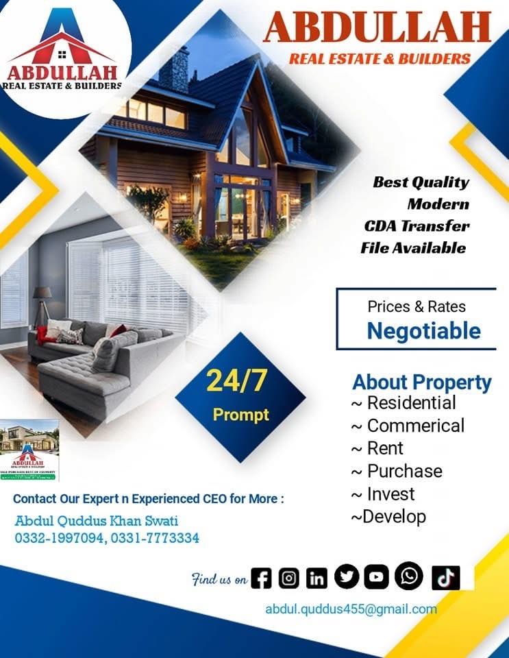 Abdullah real estate and builders | Islamabad