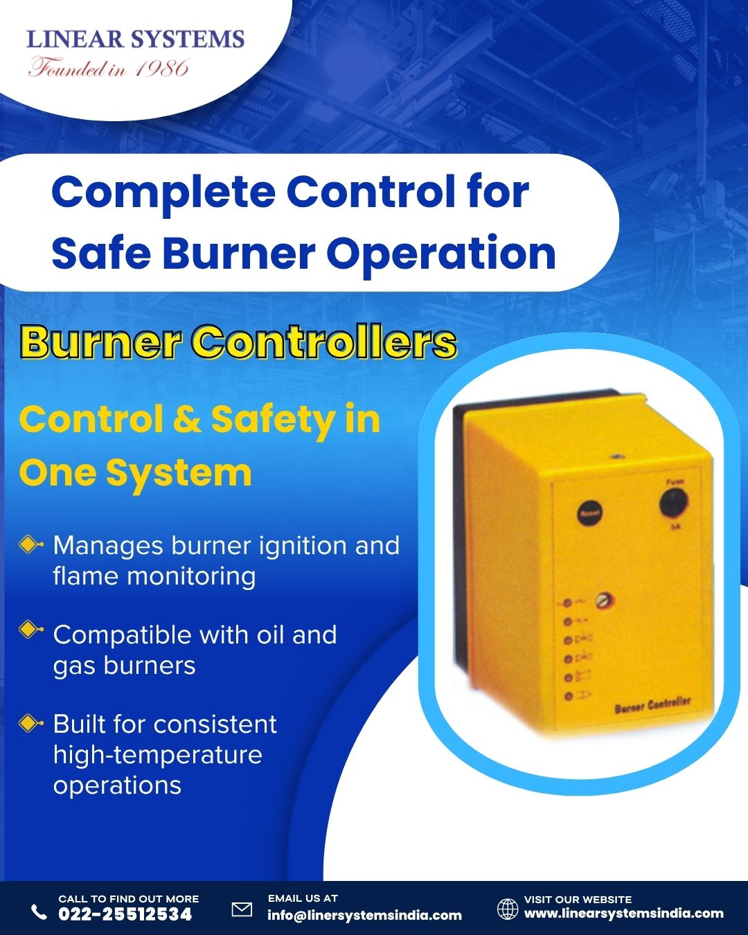 Linear - 🔥 Total Control, Total Safety! ⚙️ Our Burner Controllers ...