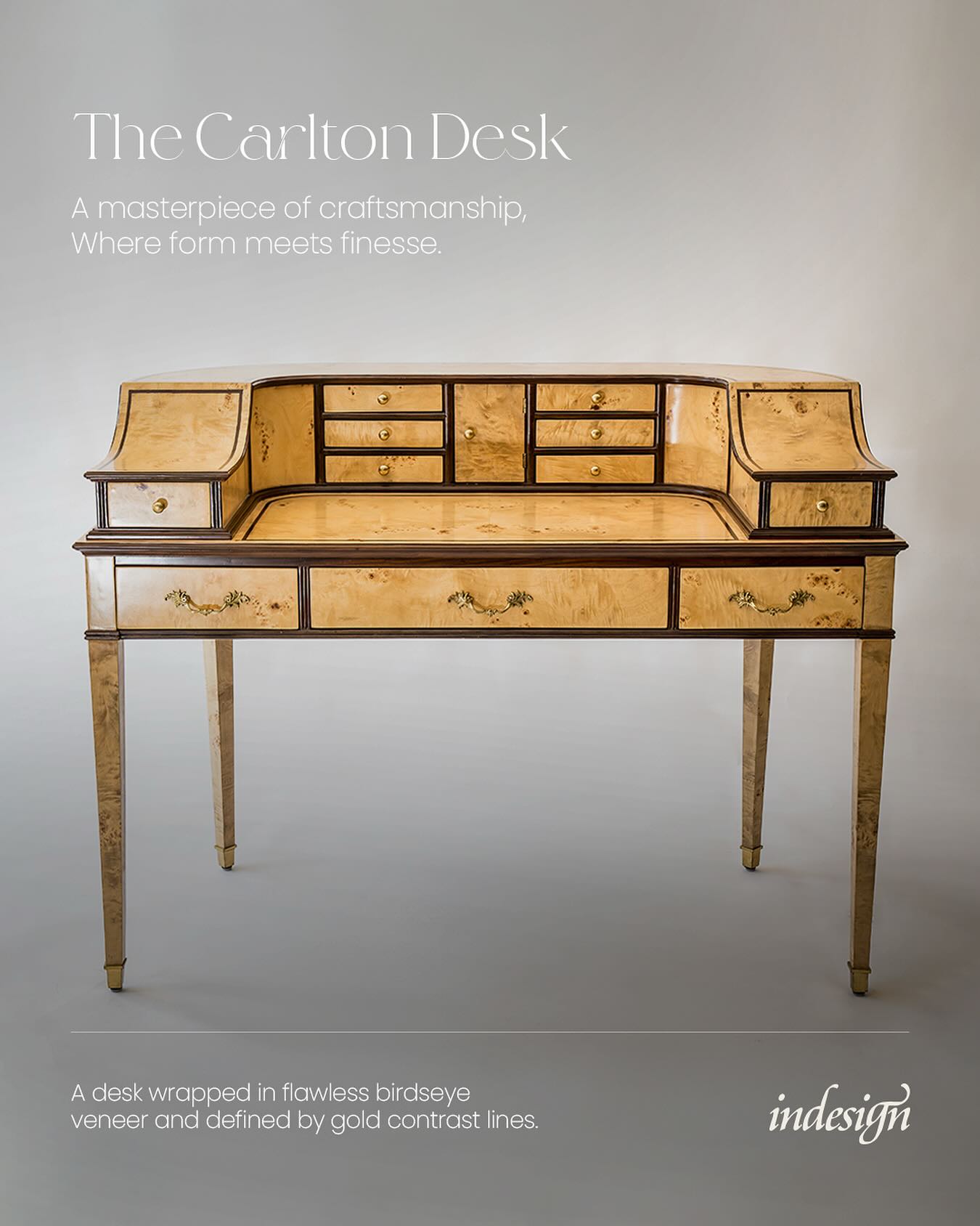 Indesign - The Carlton Desk is a masterpiece of craftsmanship, where ...